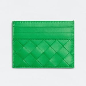 Bottega Veneta Intrecciato Parakeet Card Case